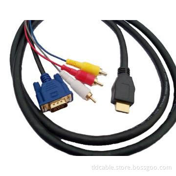 Wholesale HDMI to VGA 3RCA Cable